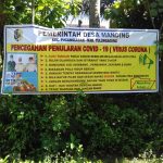 Pemerintah Desa Manding Pasang Spanduk Tanggap Darurat Pencegahan dan Antisipasi Virus Corona ( Covid-19 )