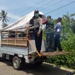 Pemerintah Desa Manding Bersama Babinsa & Babinkamtipmas Keliling Desa Sosialisasi ( Ledang ) Pencegahan Corona